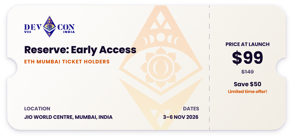 Indian Early Bird Ticket