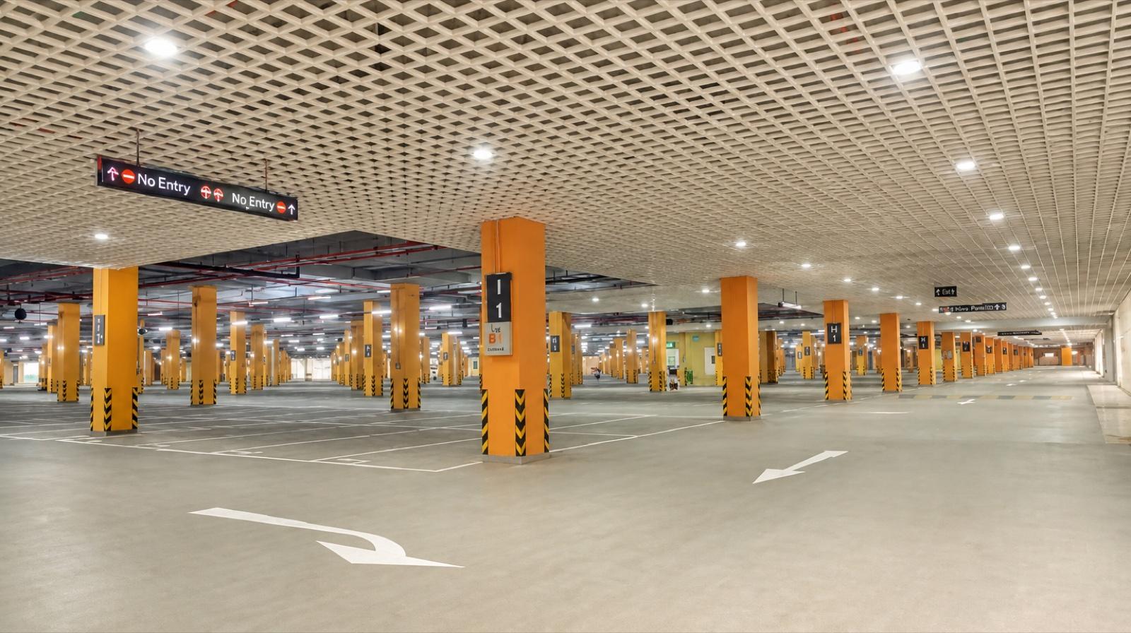 The BKC basement car parking facility