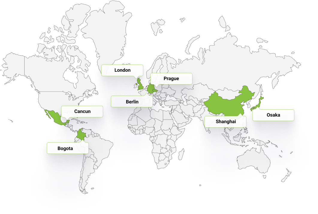 Devcon events on world map