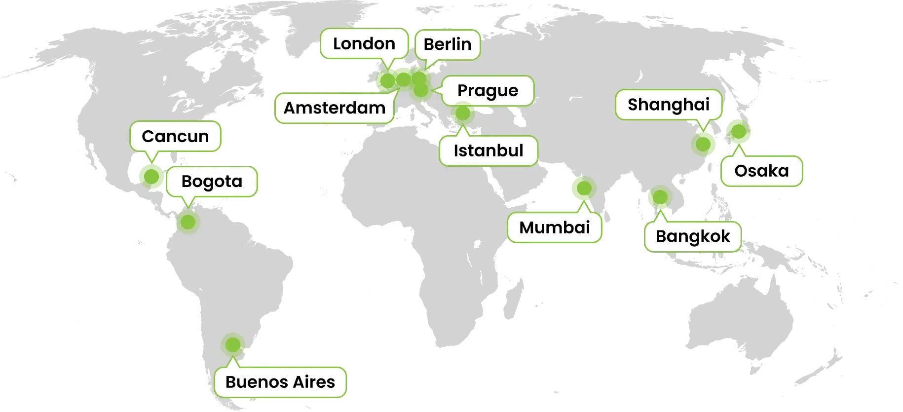 Devcon events on world map